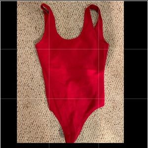Aritzia red bodysuit. Like new!